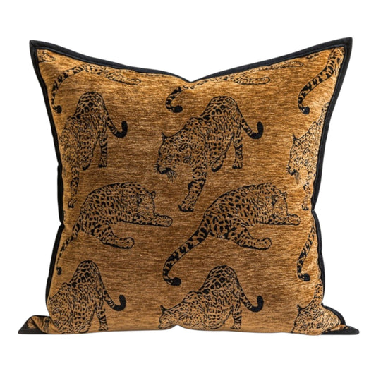 Bronze Leopard Cushion cover