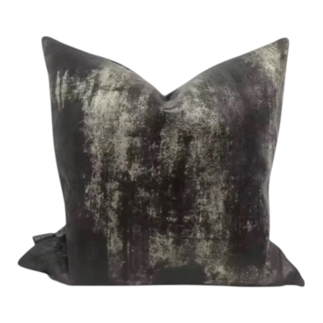 Suede Look Chocolate Black cushion cover
