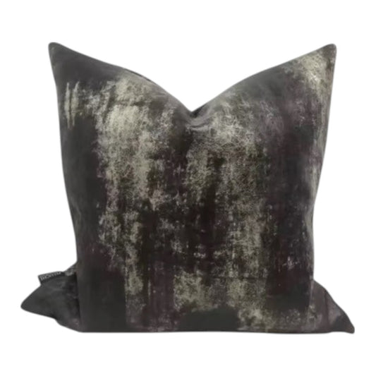 Suede Look Chocolate Black cushion cover