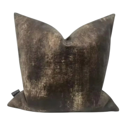 Suede Look Chocolate brown cushion cover