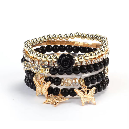 Black bracelet set