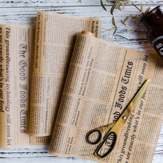 Natural printed grease proof paper