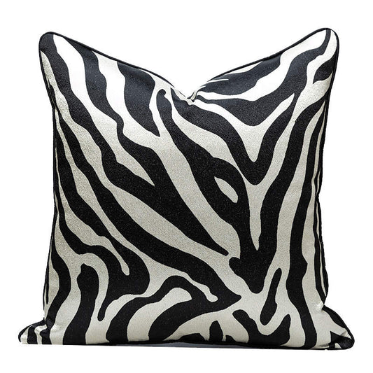 Zebra Cushion black and white
